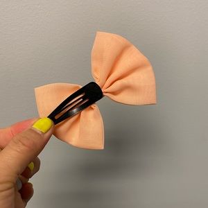 Peach Hair Bow